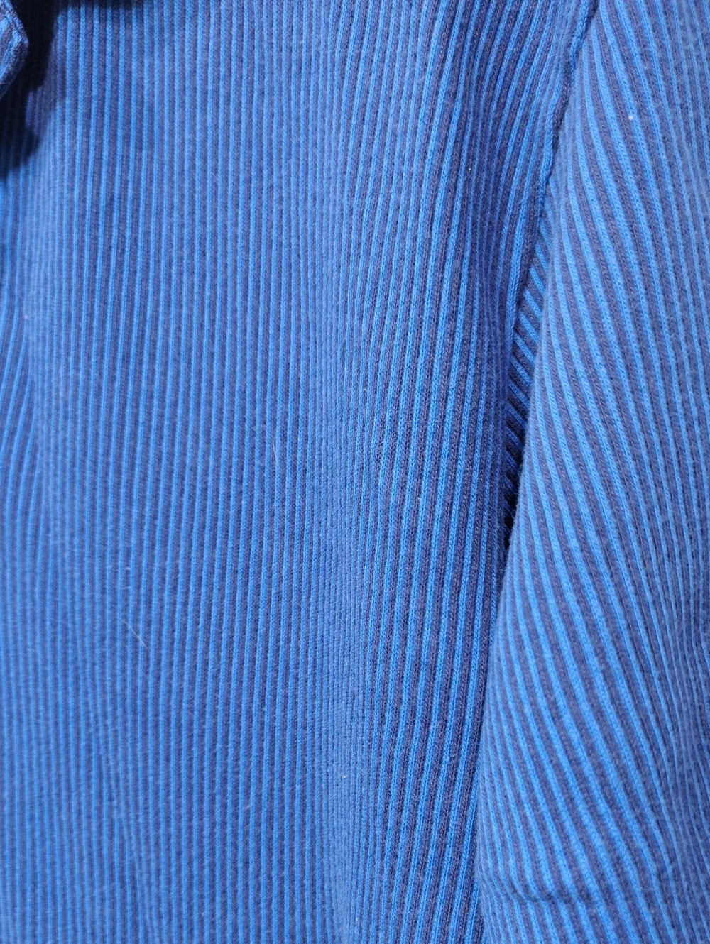 Polo Ralph Lauren Golf Polo‎ in Blue Ribbed size Medium 90's Vintage Split Hem